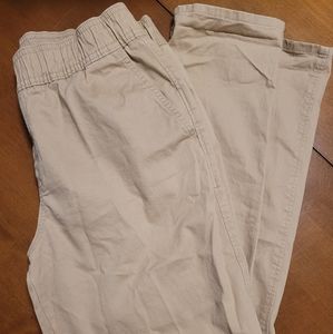 Med North Face (NWOT) Womens Khaki Cotton Hiking or casual Pants